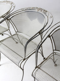 mid-century outdoor dining set