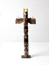 vintage wood souvenir totem pole