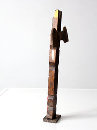 vintage wood souvenir totem pole