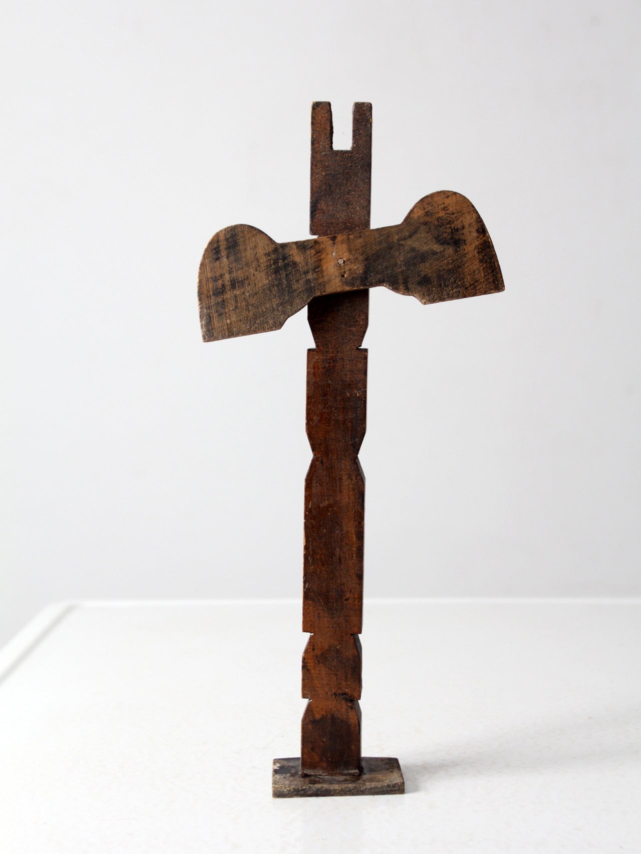 vintage wood souvenir totem pole