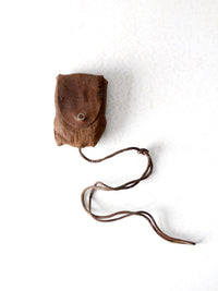 vintage Tower brand gauge with leather pouch