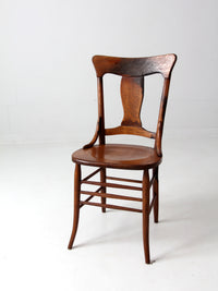 antique splat back dining chair