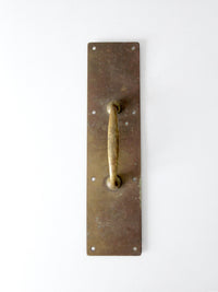 vintage industrial brass door handle