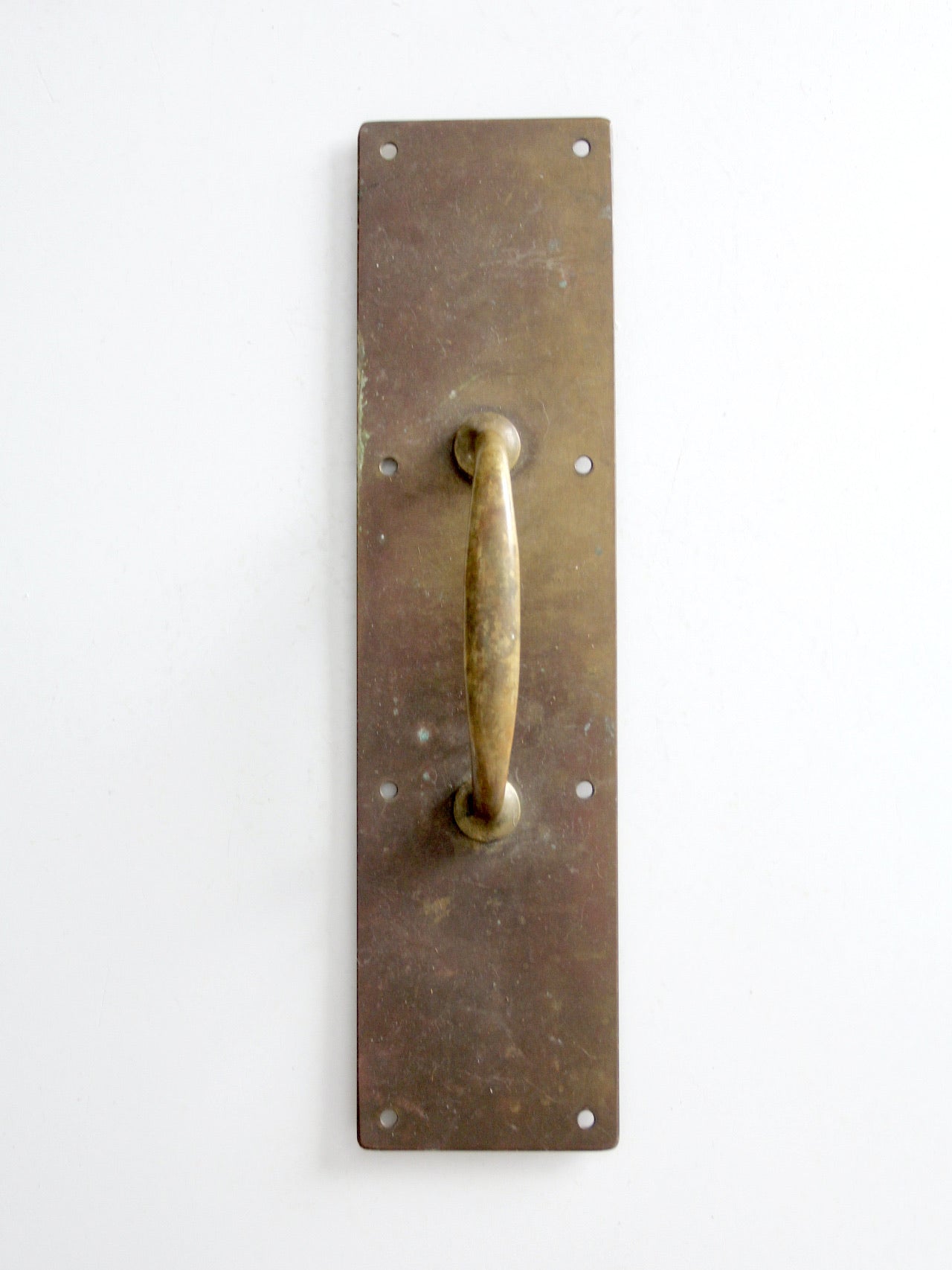 vintage industrial brass door handle