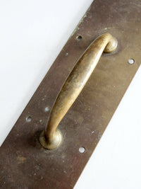 vintage industrial brass door handle