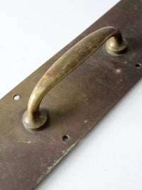 vintage industrial brass door handle