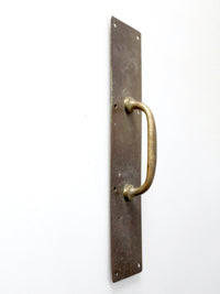 vintage industrial brass door handle