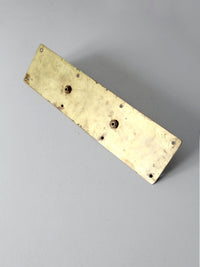 vintage industrial brass door handle