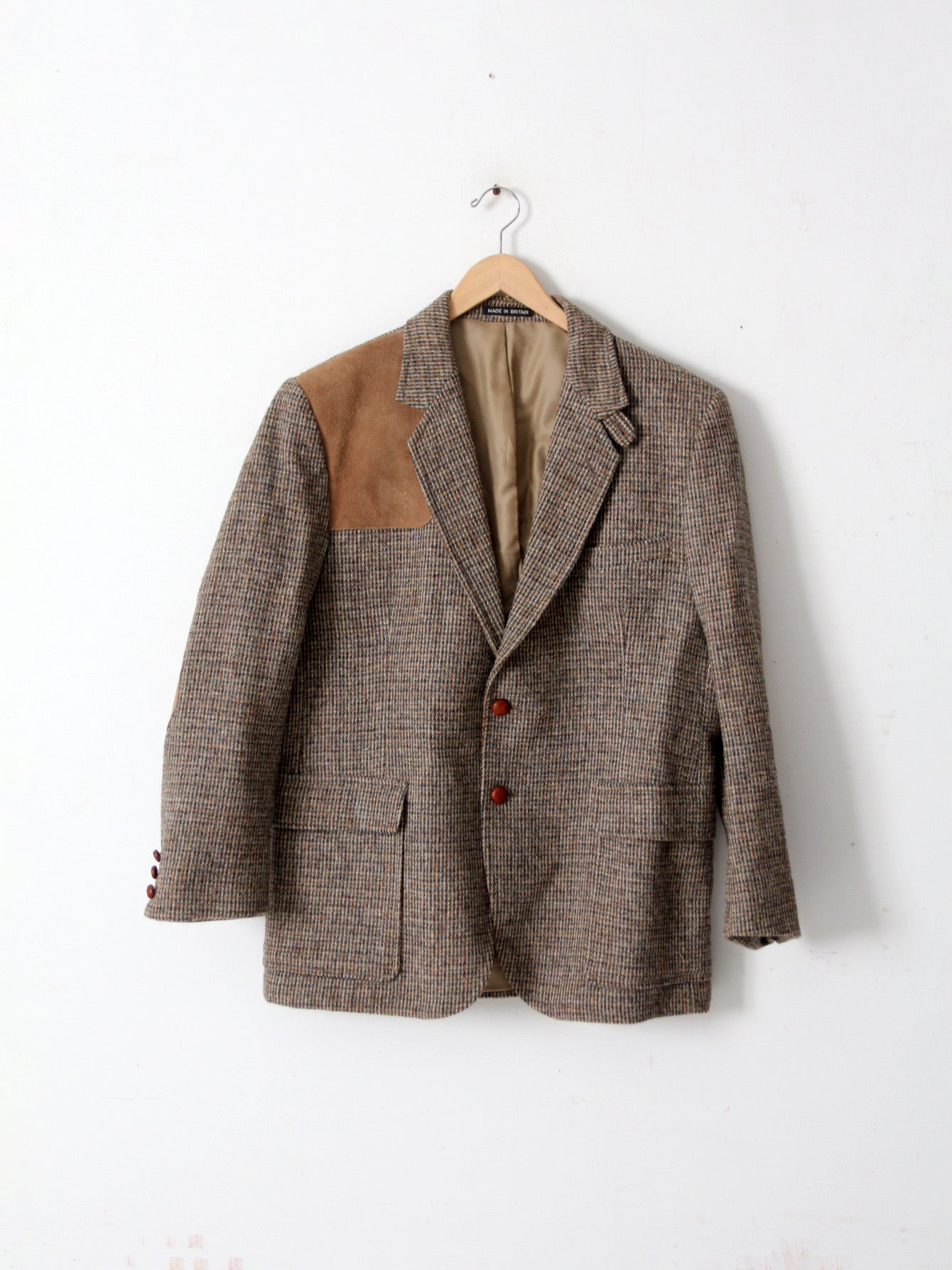 vintage Harris tweed shooting blazer