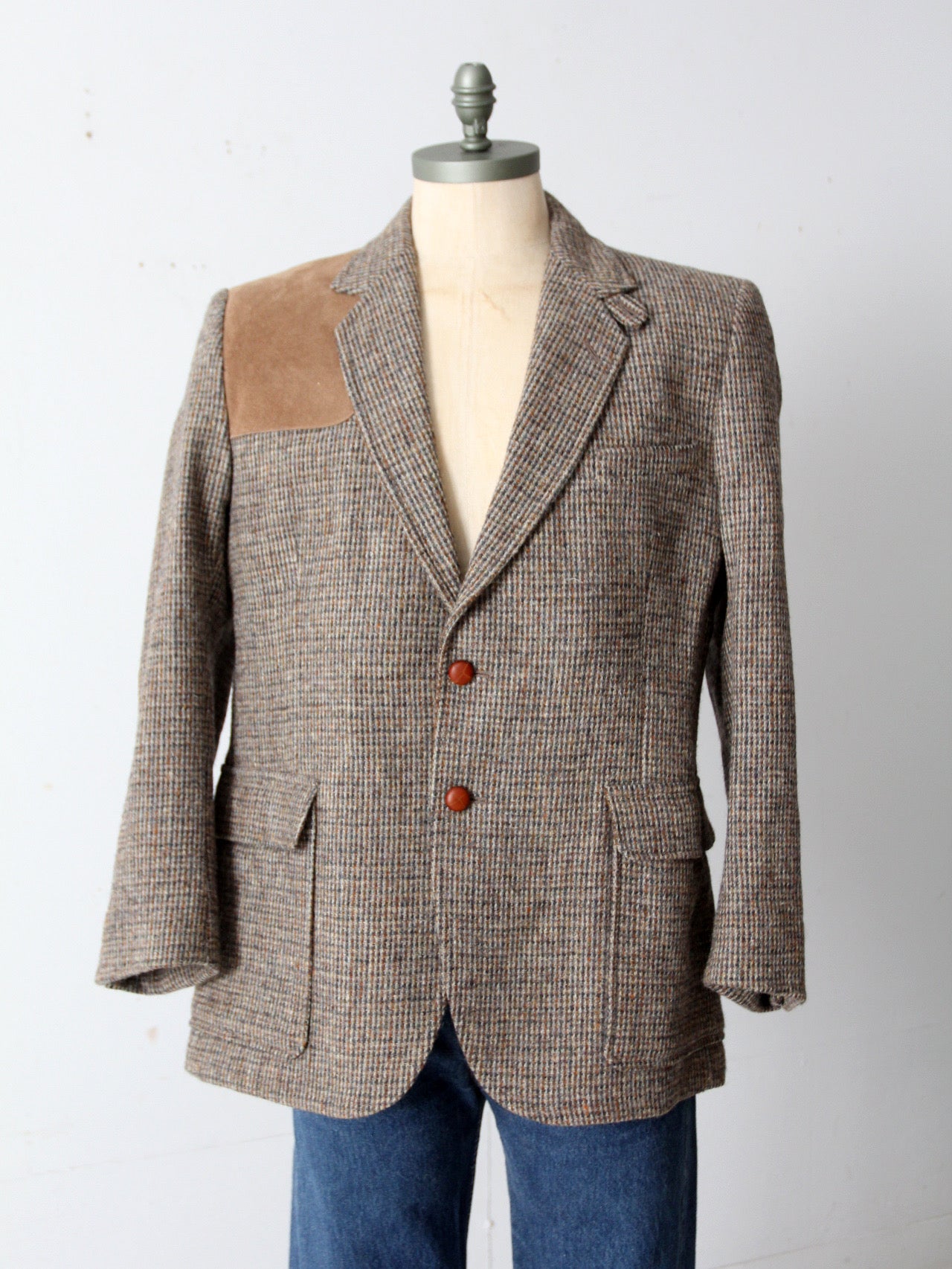 vintage Harris tweed shooting blazer