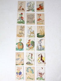 mid-century children's lacing cards set