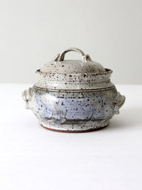 vintage studio pottery casserole