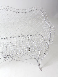 antique Victorian wire garden bench