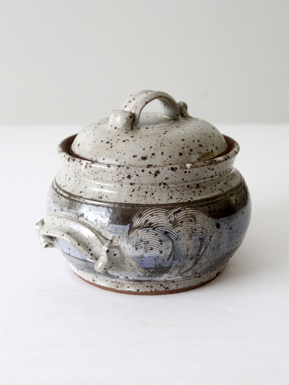 vintage studio pottery casserole