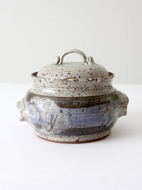 vintage studio pottery casserole