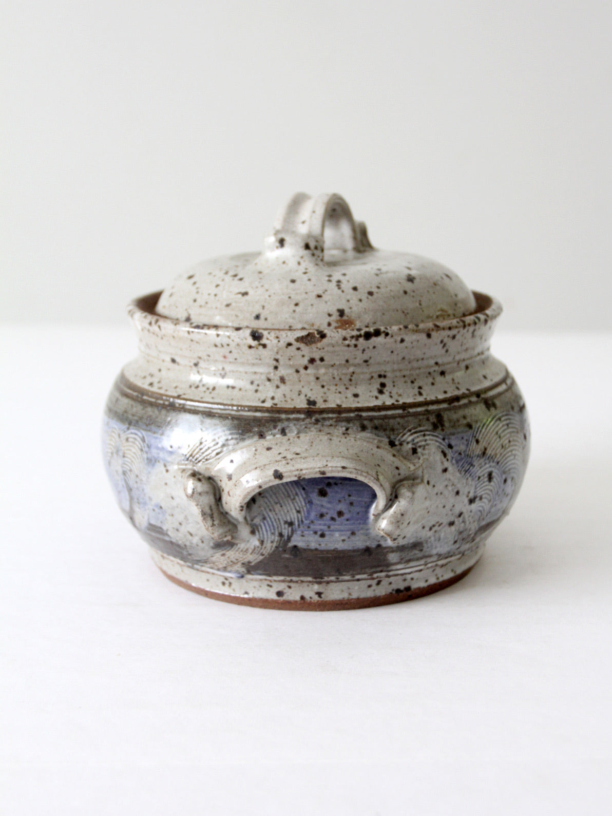 vintage studio pottery casserole