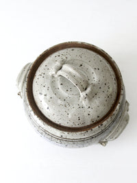 vintage studio pottery casserole