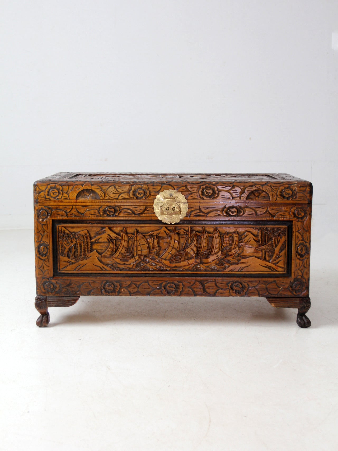 antique Chinese camphor wood chest