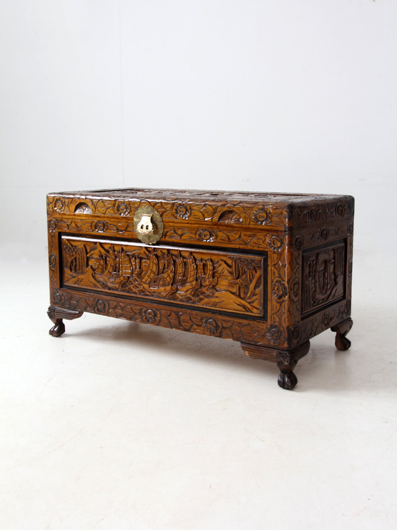antique Chinese camphor wood chest