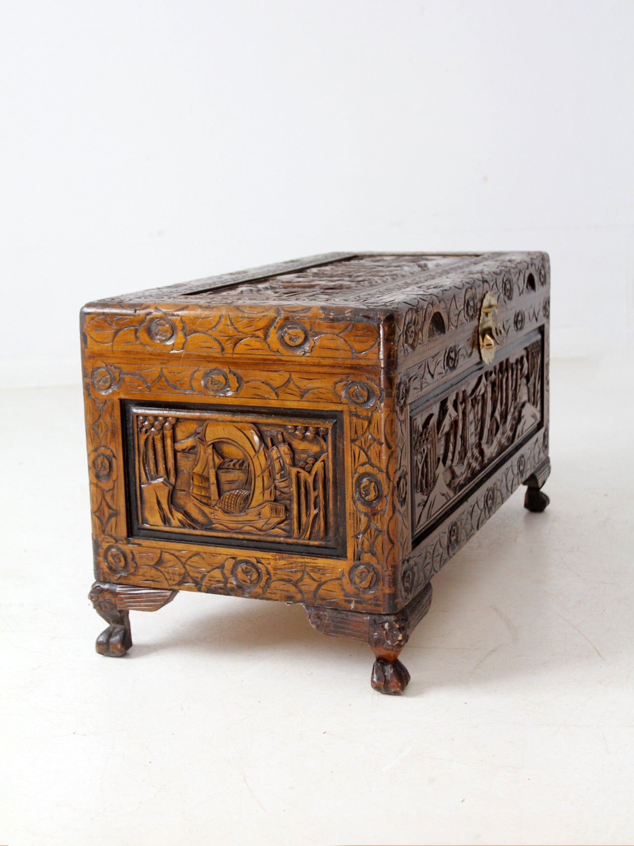 antique Chinese camphor wood chest
