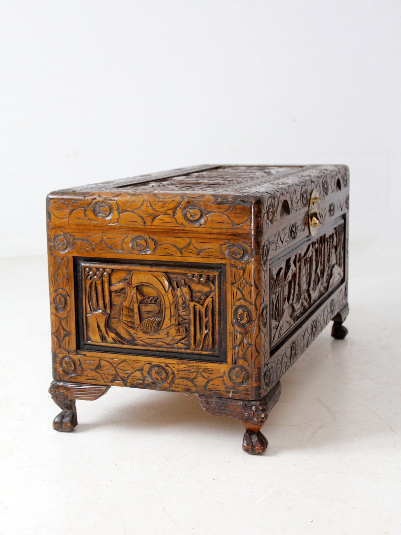 antique Chinese camphor wood chest