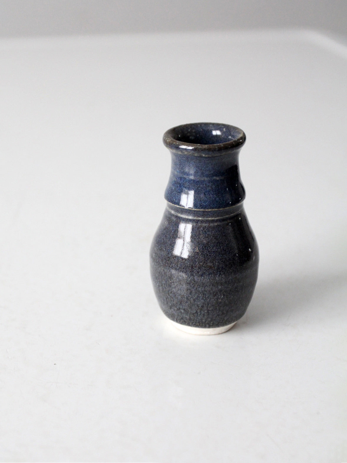 vintage studio pottery bud vase