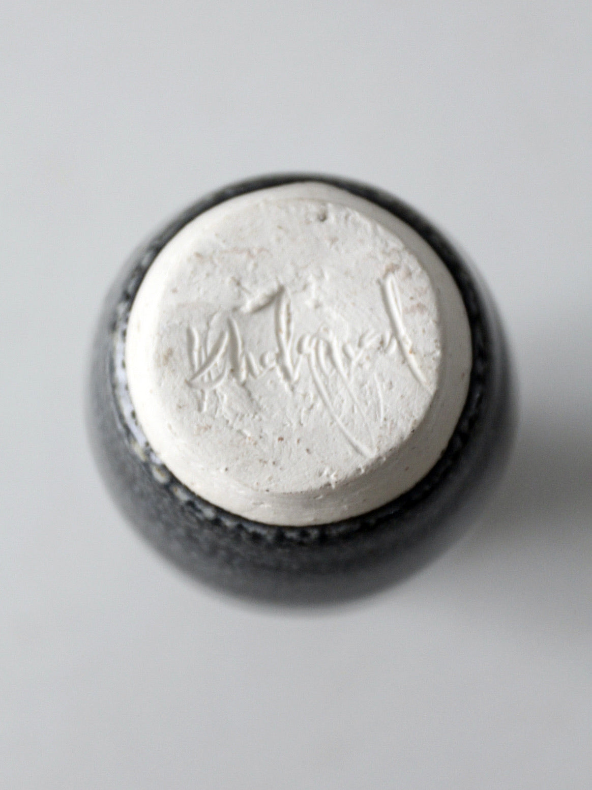 vintage studio pottery bud vase