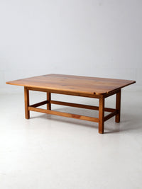 vintage pine drop leaf coffee table