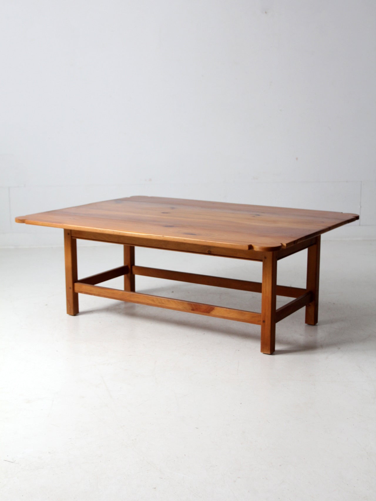 vintage pine drop leaf coffee table