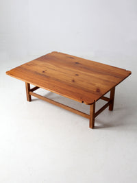 vintage pine drop leaf coffee table