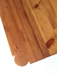 vintage pine drop leaf coffee table