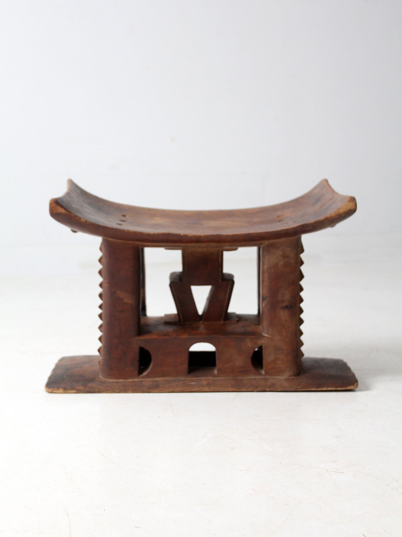 antique Ashanti hand-carved stool