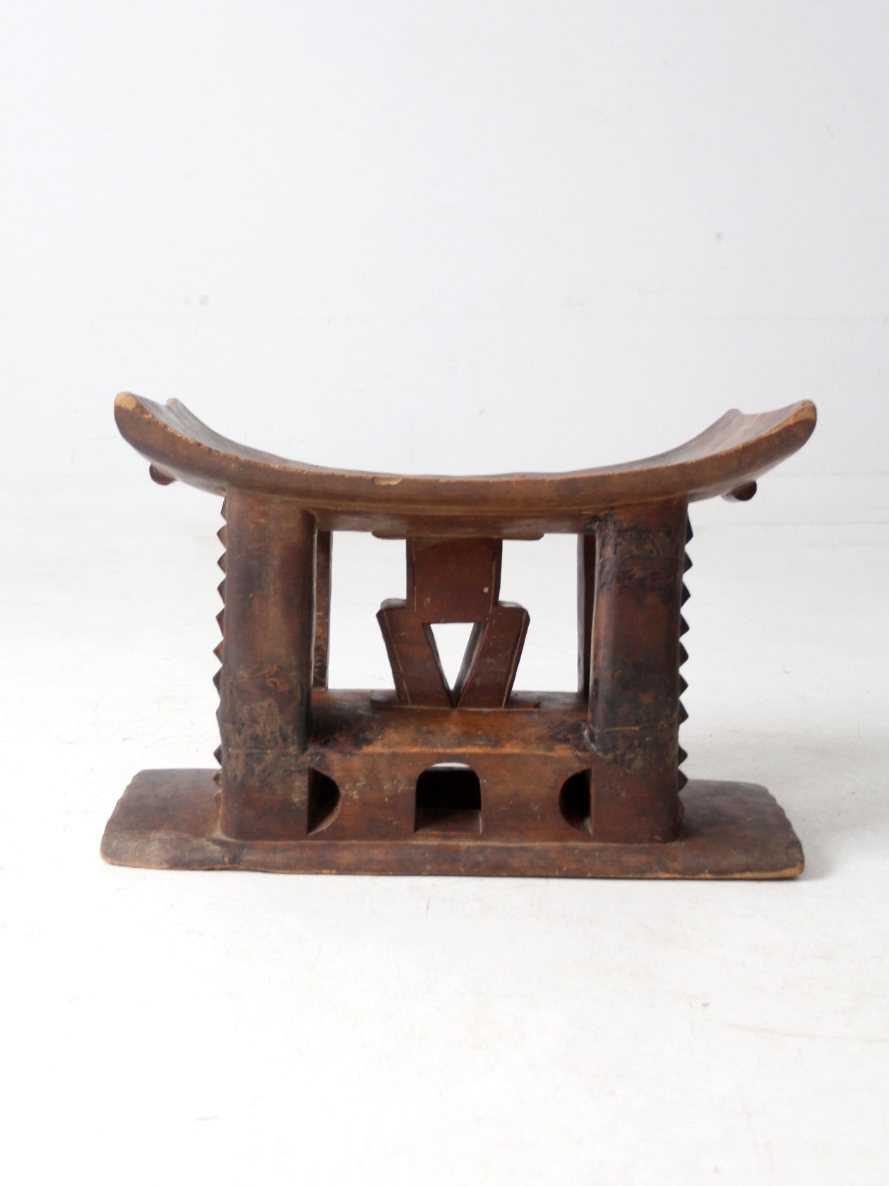 antique Ashanti hand-carved stool