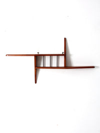 mid century asymmetrical wall shelf