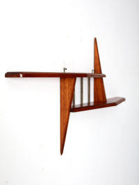 mid century asymmetrical wall shelf
