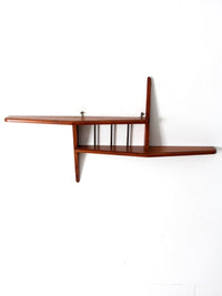 mid century asymmetrical wall shelf