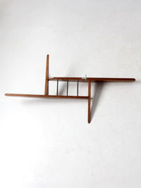 mid century asymmetrical wall shelf