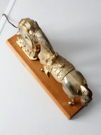 mid century United self-starting horse clock