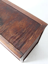 vintage industrial wooden crate