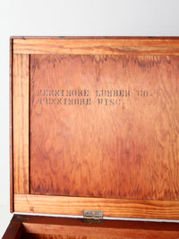 vintage industrial wooden crate