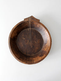 antique Indian dough bowl