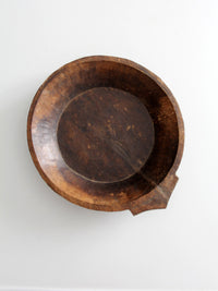 antique Indian dough bowl