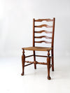 antique ladder back rush seat chair