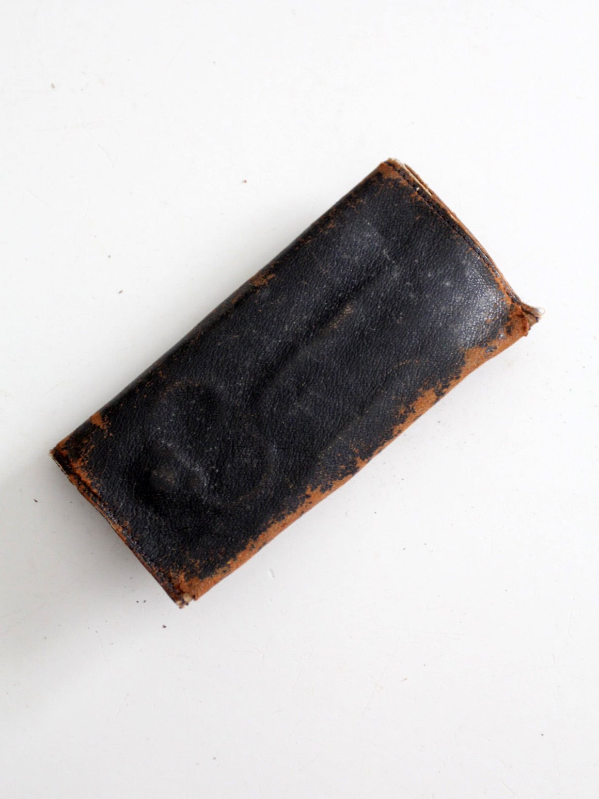 vintage English grooming set with leather case