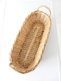 vintage woven basket with handles