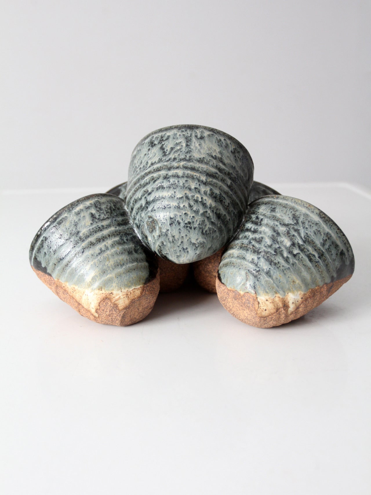 vintage studio pottery tiered planter vase