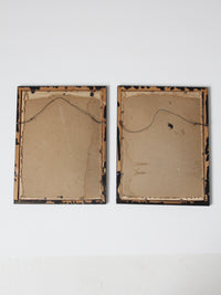 antique framed embroidery wall art