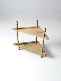 Victorian spool shelf stand