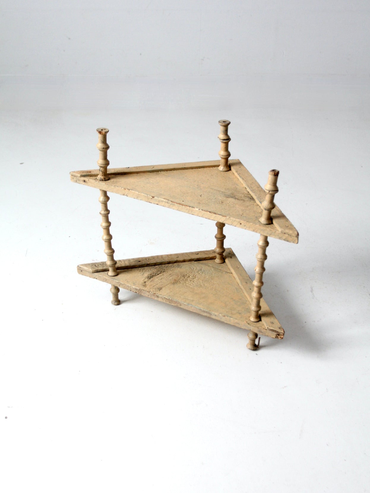 Victorian spool shelf stand