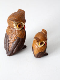 mid-century owls pair